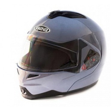 Шлем модуляр GSB G-339 с солнцезащитными очками голубой металлик (с Bluetooth гарнитурой)