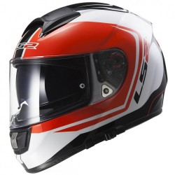 Шлем LS2 FF397 VECTOR FT2 Wake (бело-красно-чёрный, XL)