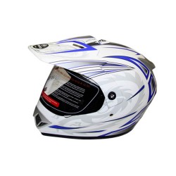 Закрытый шлем CFMOTO V370 белый/синий